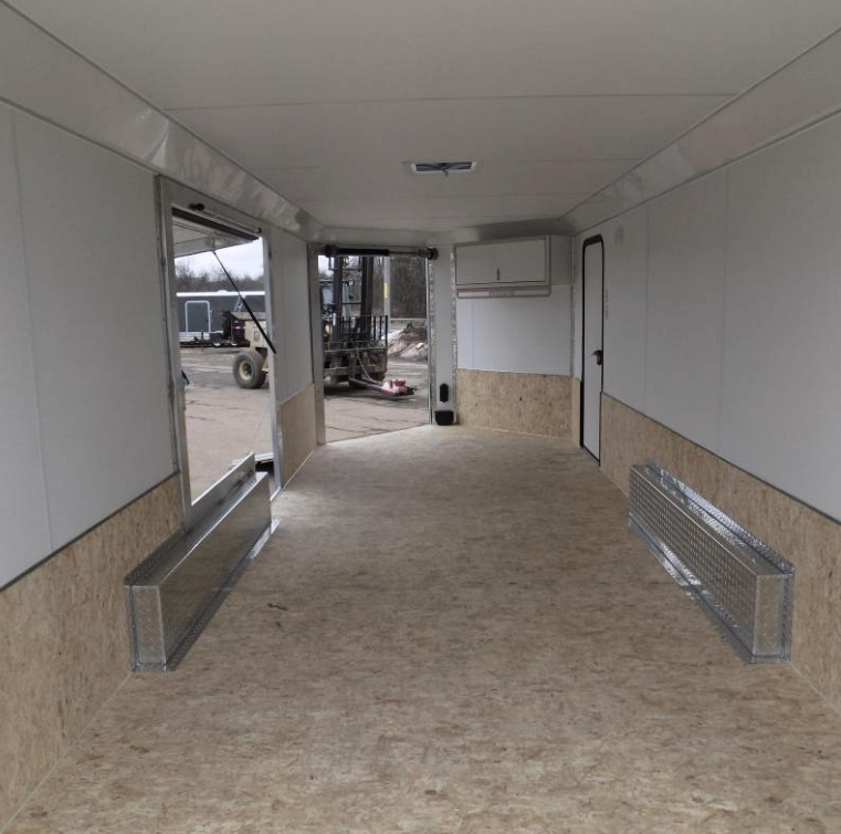 [BYO] 8 Wide Aluminum Deluxe VNose Snowmobile Trailer