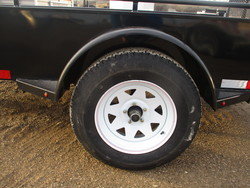 ST205/75R15 5 Bolt  Radial Tires On White Rim