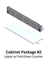 Cabinet Package #2 - Straight Upper w/ Fold Down Counter