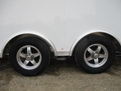 Upgrade to 15" ST205/75R15 Radial Tires on Aluminum Rims (3500# Axles)